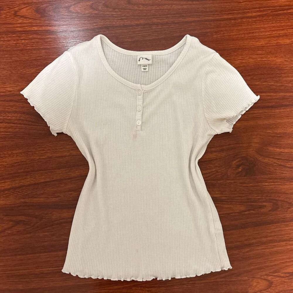 Target Women's White and Cream T-shirt